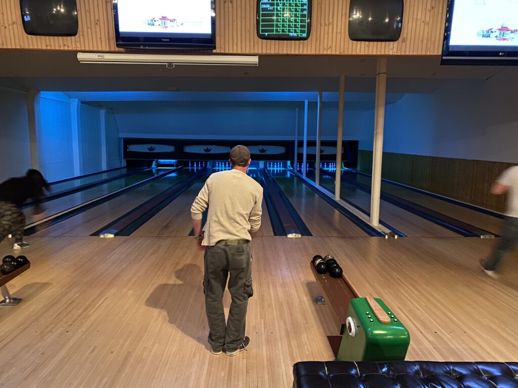 The Cabin bowling alley